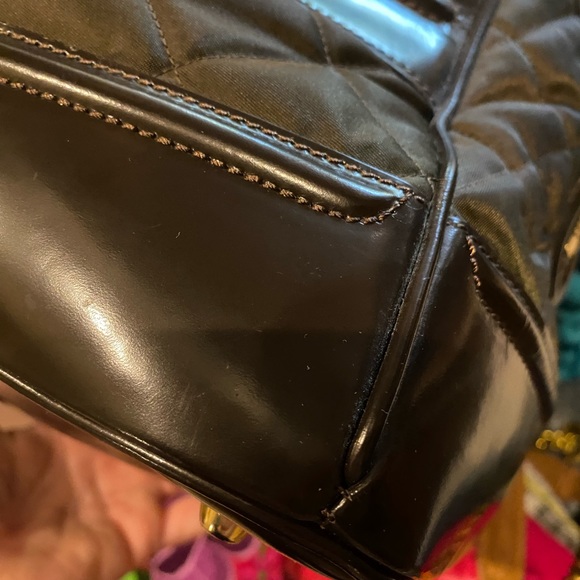 Burberry quilted Prorsum Bit Runway leather brown bag - Picture 10 of 15